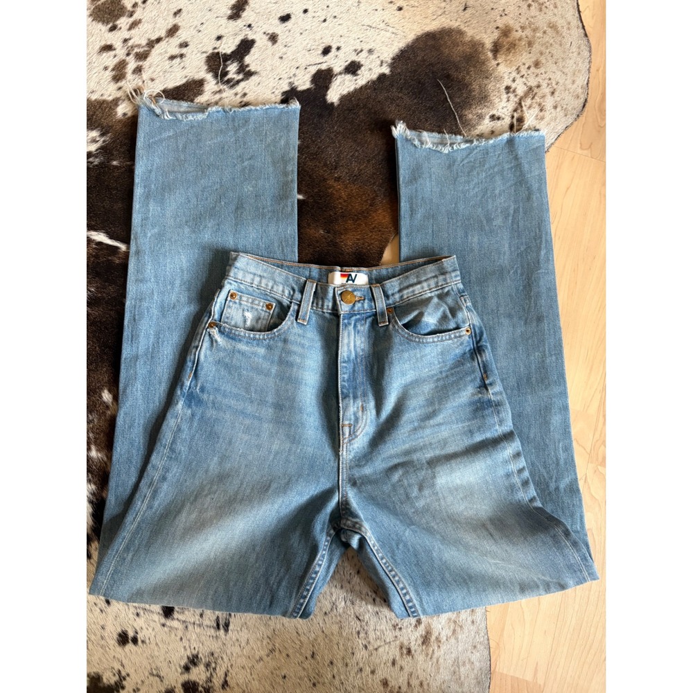 Aviator Nation Hi Rise Wide Leg Gypsy Jeans Vintage Size 24 - Picture 3 of 11